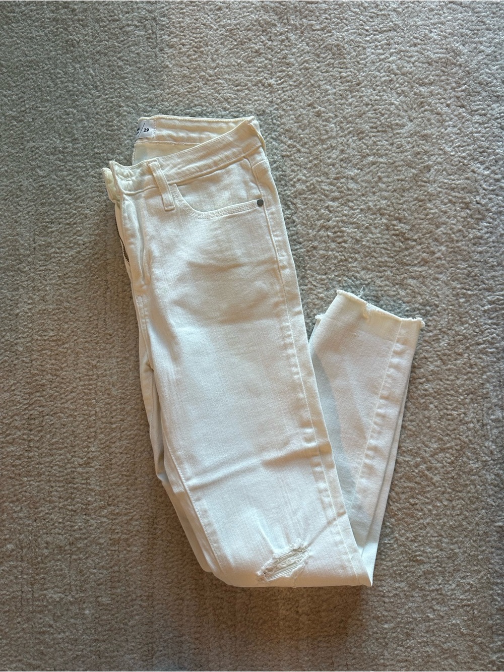 Just Black Denim White Jeans size